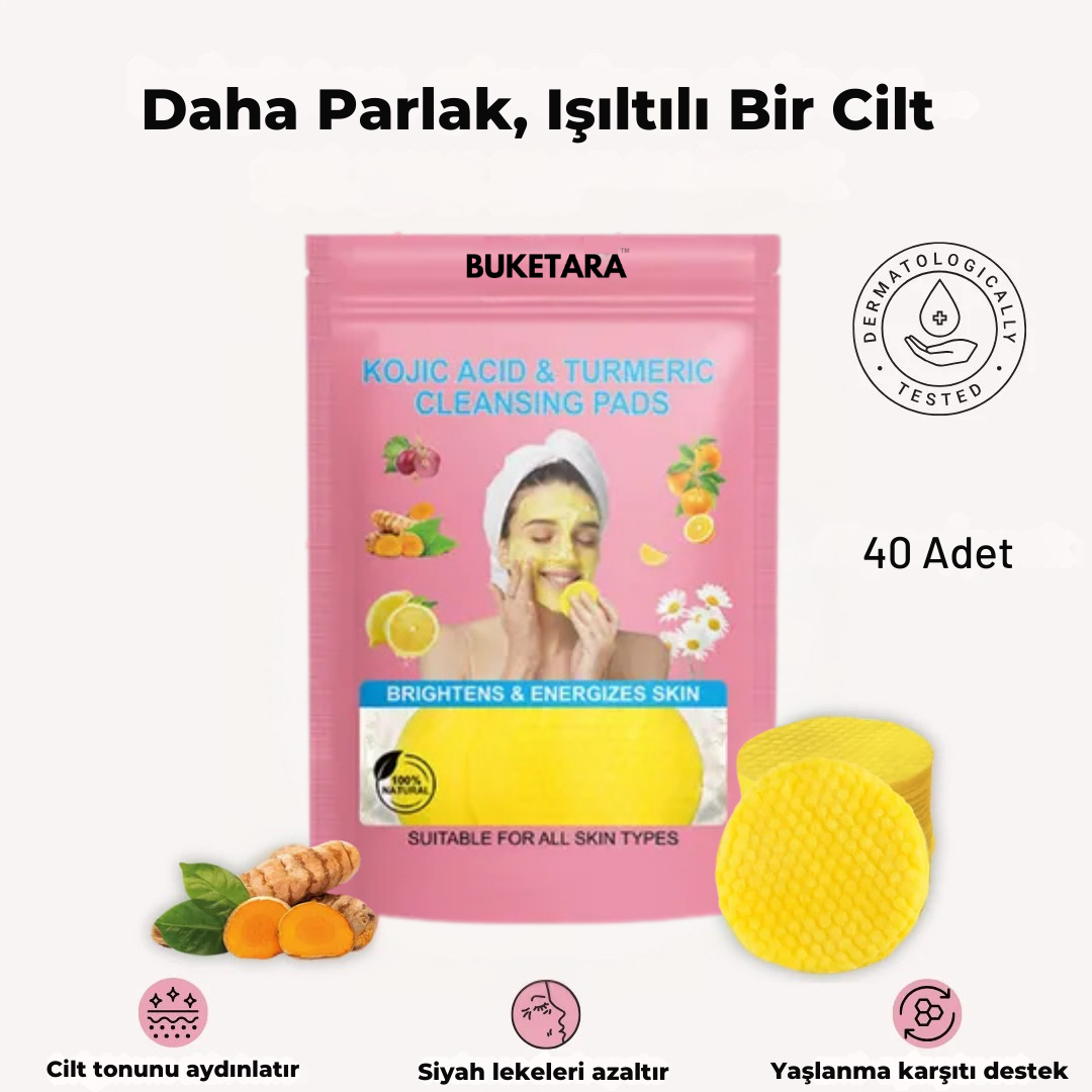 Leke ve Akne Karşıtı %100 Doğal Yüz Temizleme Pedi
