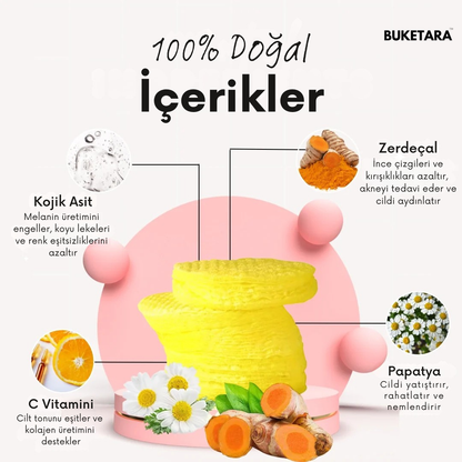 Leke ve Akne Karşıtı %100 Doğal Yüz Temizleme Pedi
