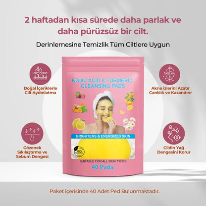 Leke ve Akne Karşıtı %100 Doğal Yüz Temizleme Pedi